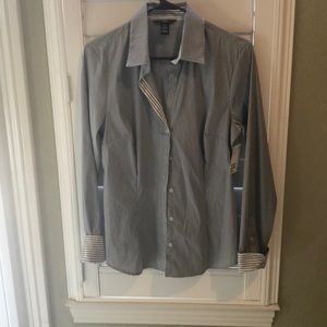 New with tags H&M button down with pattern cuffs